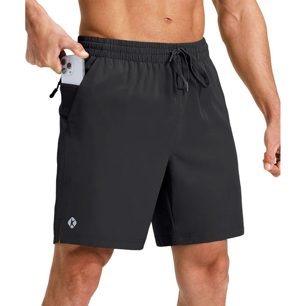 Men's Running Shorts with Zipper Pockets