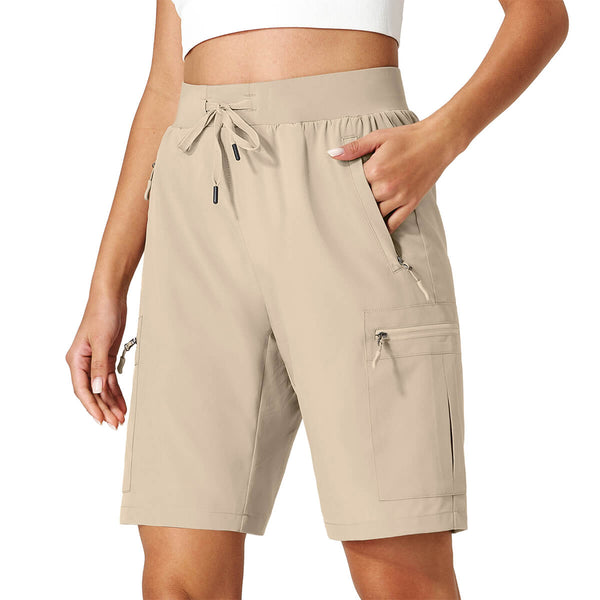 Women's Hiking Cargo Shorts with Zipper Pockets